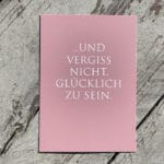 Karte Glücklich