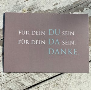 Karte Danke