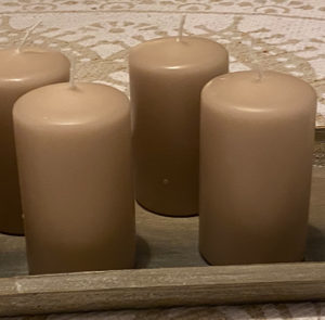 Kerze Sand groß – Bild 6