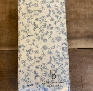 Serviette blumig hellblau – Bild 2