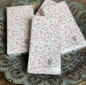 Serviette blumig rose – Bild 6