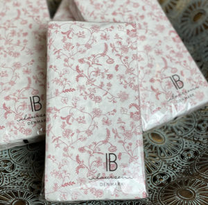 Serviette blumig rose – Bild 5