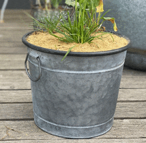 Zinktopf mit Henkel klein – Bild 2