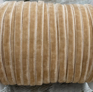 Band Samt beige pro Meter