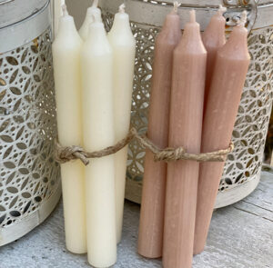 Kerze rosé - 4 Stück – Bild 4