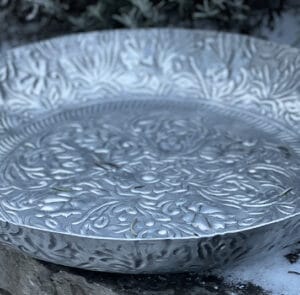 Blumenschale silber groß