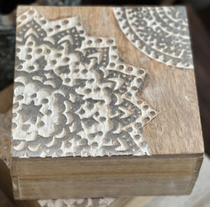 Holzbox Mandala groß