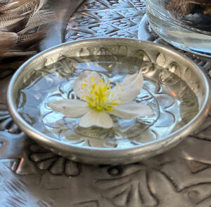 Schälchen Metall silber, Schwimmschale für Teelicht – Bild 5
