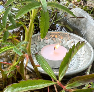 Schälchen Metall silber, Schwimmschale für Teelicht – Bild 9
