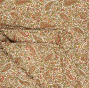 Paisley grün/golden/rost