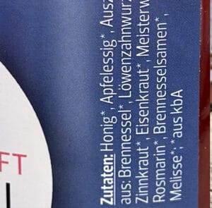 Bio Oxymel Stärkend – Bild 2