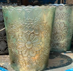 Windlicht, Vase Grön – Bild 7