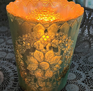 Windlicht, Vase Grön – Bild 13