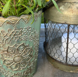 Windlicht, Vase Grön – Bild 4