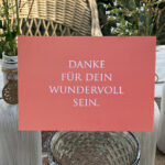 Karte - Wundervoll
