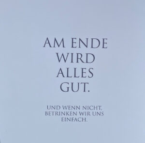 Karte -Am Ende wird alles gut