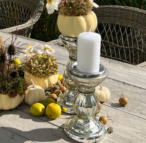 Kerzenständer silber – Bild 2