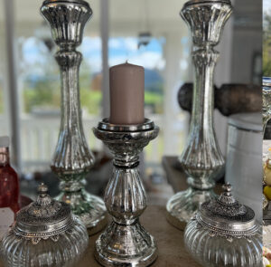 Kerzenständer silber klein – Bild 6