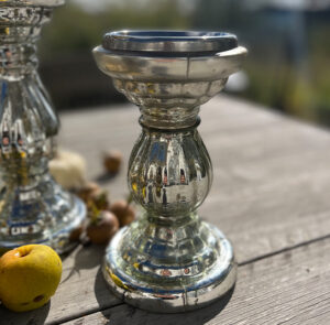 Kerzenständer silber klein