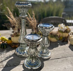 Kerzenständer silber klein – Bild 10