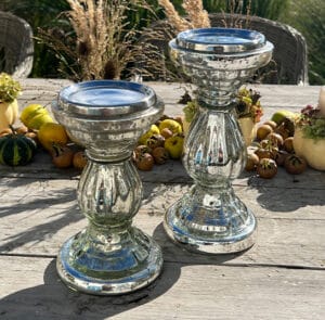 Kerzenständer silber klein – Bild 3