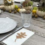 Serviette Laub