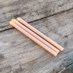 Kerze dünn rosé 4 Stk.