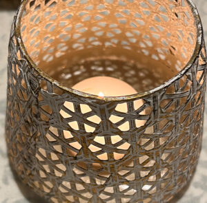 Stövchen gold creme inkl. Edelstahlplatte – Bild 6