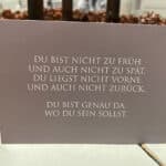 Karte - Genau richtig