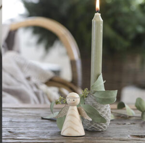 Kerze khaki - 4 Stk. – Bild 9