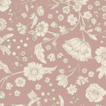 Serviette rosa Blumen