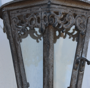 Laterne Fina grau antique – Bild 6