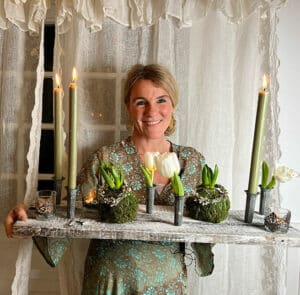 Kerze khaki - 4 Stk. – Bild 6
