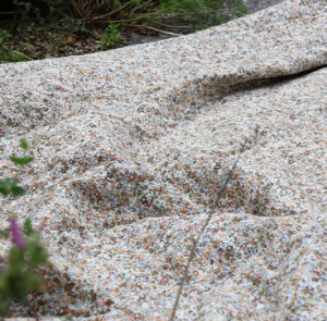 Plaid, Überwurf, Kuscheldecke natur/blumig pastell – Bild 11