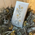 Serviette Flora gul