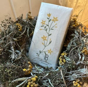 Serviette Flora gul