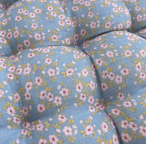Sitzpolster blau/blumig pastell – Bild 5