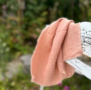 Stoffserviette Leinen rosa – Bild 6