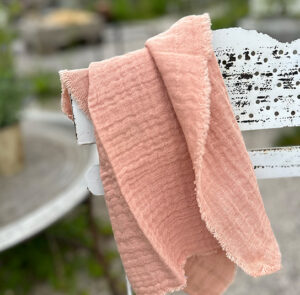 Stoffserviette Leinen rosa – Bild 7