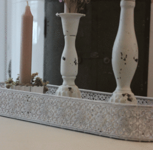 Dekoteller lang weiß – Bild 4