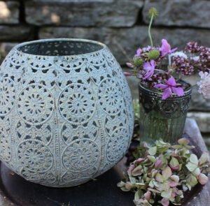 Windlicht Flora klein – Bild 5