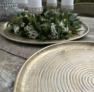 Deko-Tablett silber/gold – Bild 16