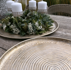 Deko-Tablett silber/gold – Bild 17