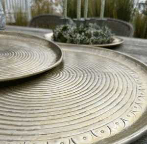 Deko-Tablett silber/gold – Bild 22