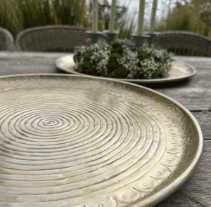 Deko-Tablett silber/gold – Bild 24