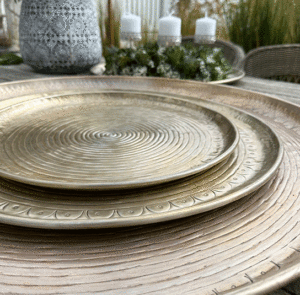 Deko-Tablett silber/gold – Bild 15