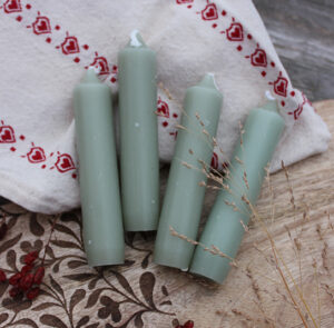Kerze Dusty Khaki  - 4 Stk.