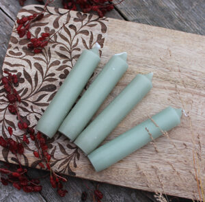 Kerze Dusty Khaki  - 4 Stk. – Bild 3