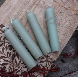 Kerze Dusty Khaki  - 4 Stk. – Bild 2