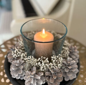 Kieferzapfen 5 Stk white washed – Bild 3